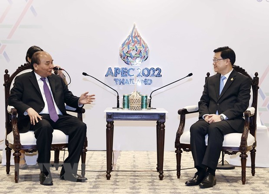 Chủ tịch nước tiếp quan chức Hong Kong và IMF bên lề APEC 2022 - 1 Chủ tịch nước tiếp quan chức Hong Kong và IMF bên lề APEC 2022 - 1