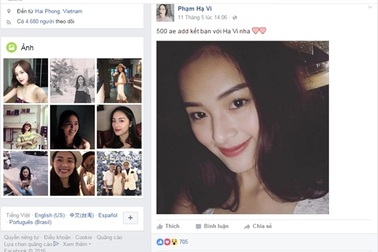 Sau Cường Đôla, Hạ Vi cũng bị giả Facebook, Fanpage cá nhân