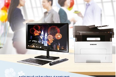 Nhận quà Tết khi mua màn hình máy tính và máy in Samsung