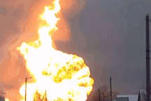 Đường ống dẫn khí đốt từ Nga sang Ukraine phát nổ dữ dội