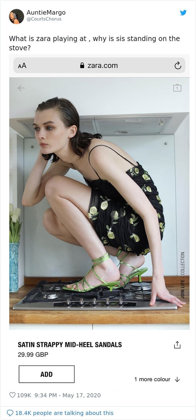 Dân mạng khóc thét khi mua sắm online đồ Zara vì tư thế khó đỡ của người mẫu chụp tại nhà - Ảnh 13. Dân mạng khóc thét khi mua sắm online đồ Zara vì tư thế khó đỡ của người mẫu chụp tại nhà - Ảnh 13.