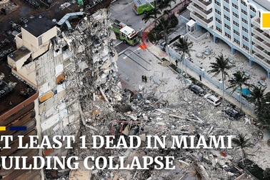 Hiện trường vụ sập tòa nhà 12 tầng ở Mỹ