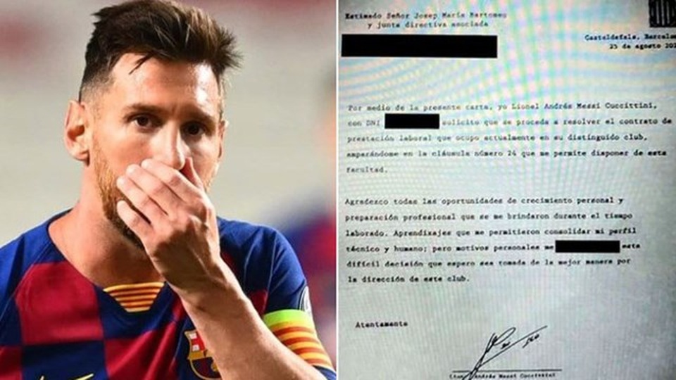 Hé lộ nội dung bản fax thông báo quyết định ra đi của Messi - 1 Hé lộ nội dung bản fax thông báo quyết định ra đi của Messi - 1
