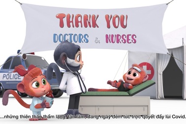 Hình ảnh những thước phim hoạt hình 3D của VinTaTa trước và sau khi hoàn thiện