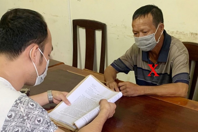 Đối tượng truy nã Trịnh Xuân Cường (dấu x đỏ) bị Công an TP. Thanh Hóa bắt giữ