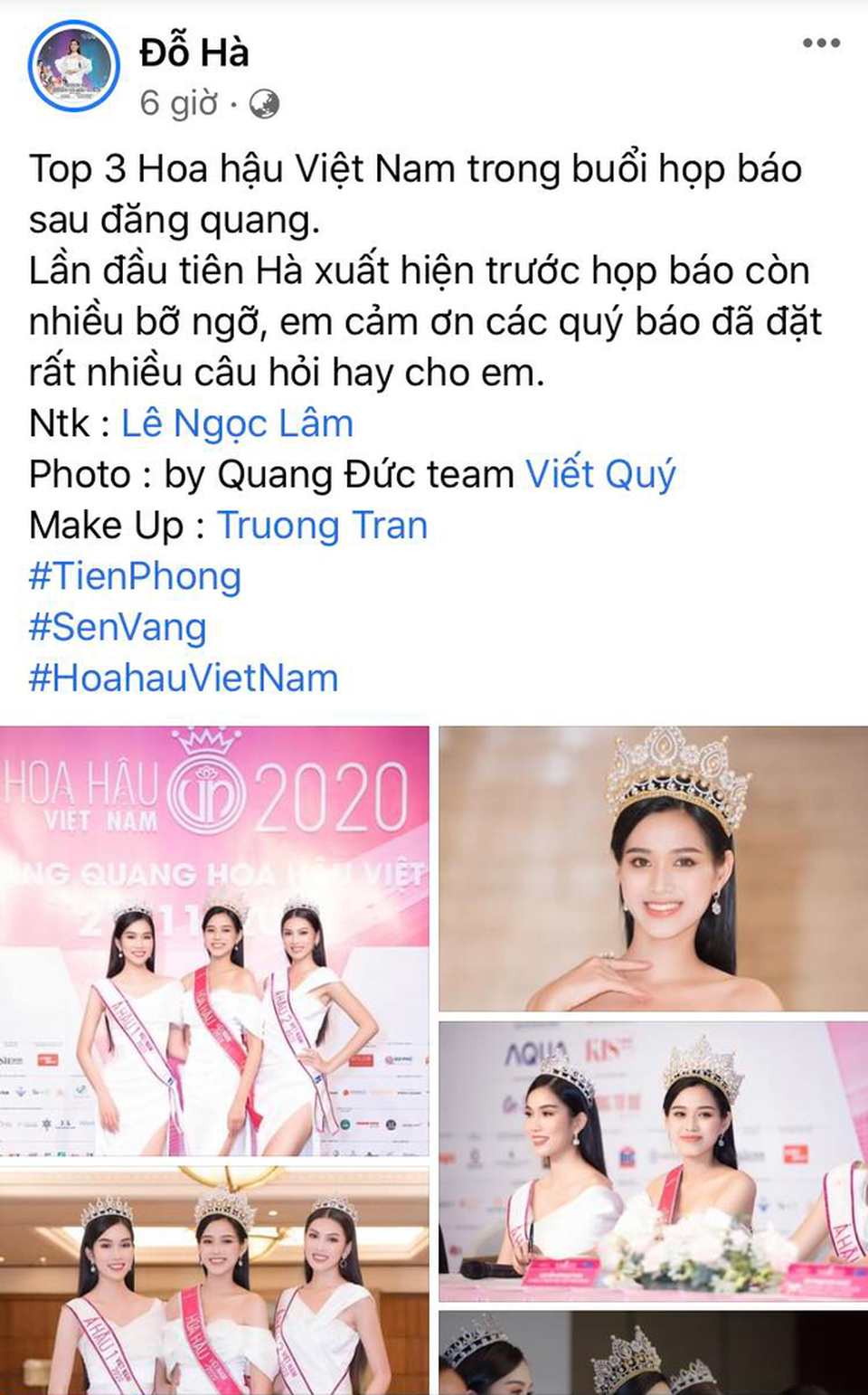 Mới đăng quang được 3 ngày, Đỗ Thị Hà đã khổ sở vì tài khoản giả mạo - 1 Mới đăng quang được 3 ngày, Đỗ Thị Hà đã khổ sở vì tài khoản giả mạo - 1