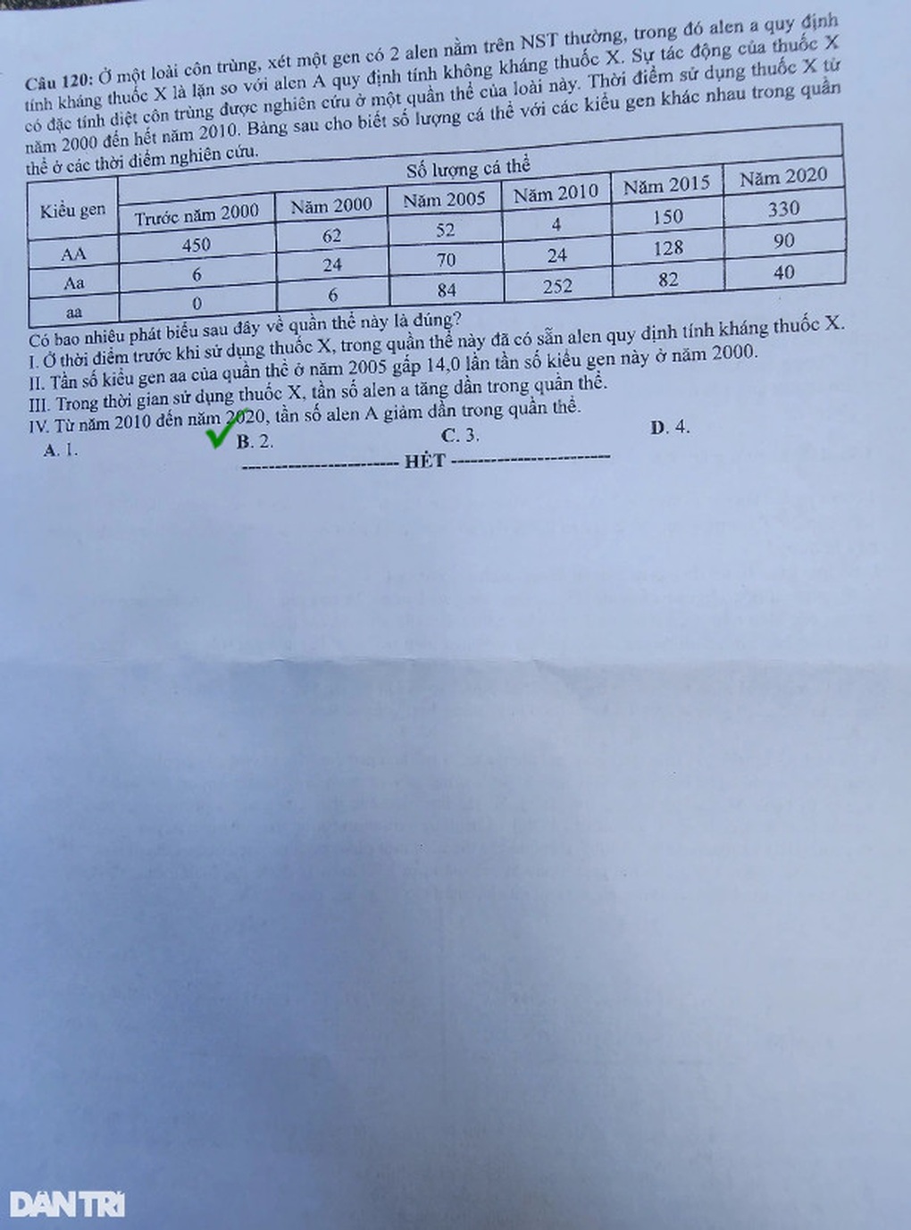 Cách xem đáp án tổ hợp khoa học tự nhiên cho thí sinh không mang đề thi về - 15 Cách xem đáp án tổ hợp khoa học tự nhiên cho thí sinh không mang đề thi về - 15