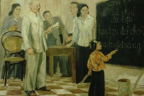 28 tác phẩm mỹ thuật đặc sắc về chân dung, sự nghiệp và cuộc đời Bác Hồ