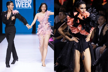 Hoa hậu Trái đất chung sàn diễn với Khánh Thi - Phan Hiển