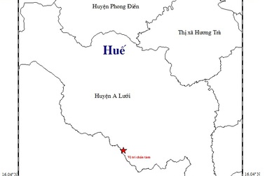 Huế xảy ra trận động đất thứ 5 trong tháng