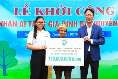 Khởi công công trình nhân ái tặng người phụ nữ mơ nền nhà cao chống lụt