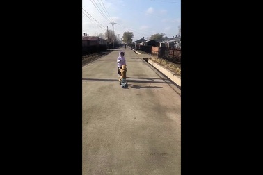 Chó gặp tai nạn bất ngờ và hài hước khi đi dạo bằng xe 3 bánh