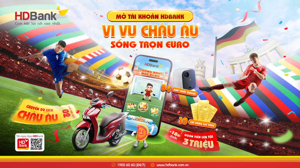 Cơ hội vi vu châu Âu, sống trọn từng đường bóng Euro 2024 với HDBank - 1