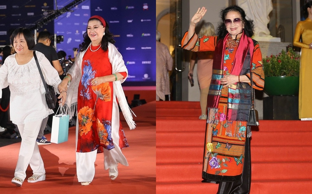 Thùy Tiên, Phương Anh Đào khoe sắc vóc tại thảm đỏ bế mạc LHP Quốc tế TPHCM - 2