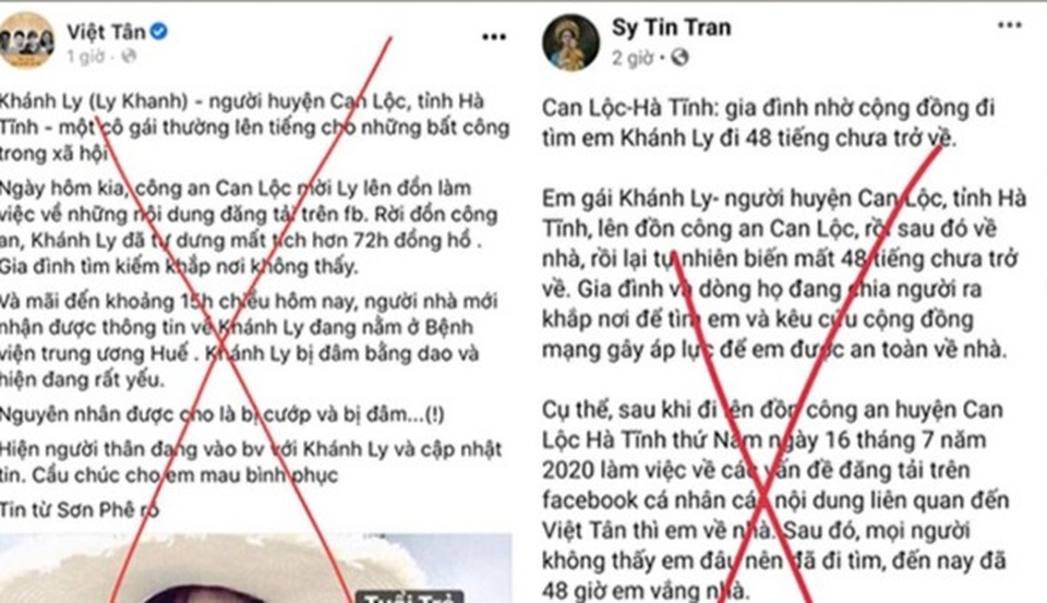 Truy tìm kẻ tung tin “cô gái mất tích sau khi lên đồn công an” - 1 Truy tìm kẻ tung tin “cô gái mất tích sau khi lên đồn công an” - 1