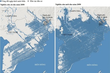 Mực nước biển dâng ở Đồng bằng Sông Cửu Long sẽ nhanh hơn so với những nơi khác?