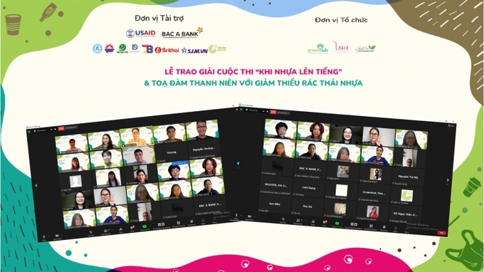 Lễ trao giải cuộc thi “Khi nhựa lên tiếng” được tổ chức theo hình thức trực tuyến.