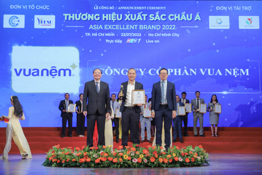 Chất lượng đưa Vua Nệm vào "Top 10 Thương hiệu xuất sắc châu Á"