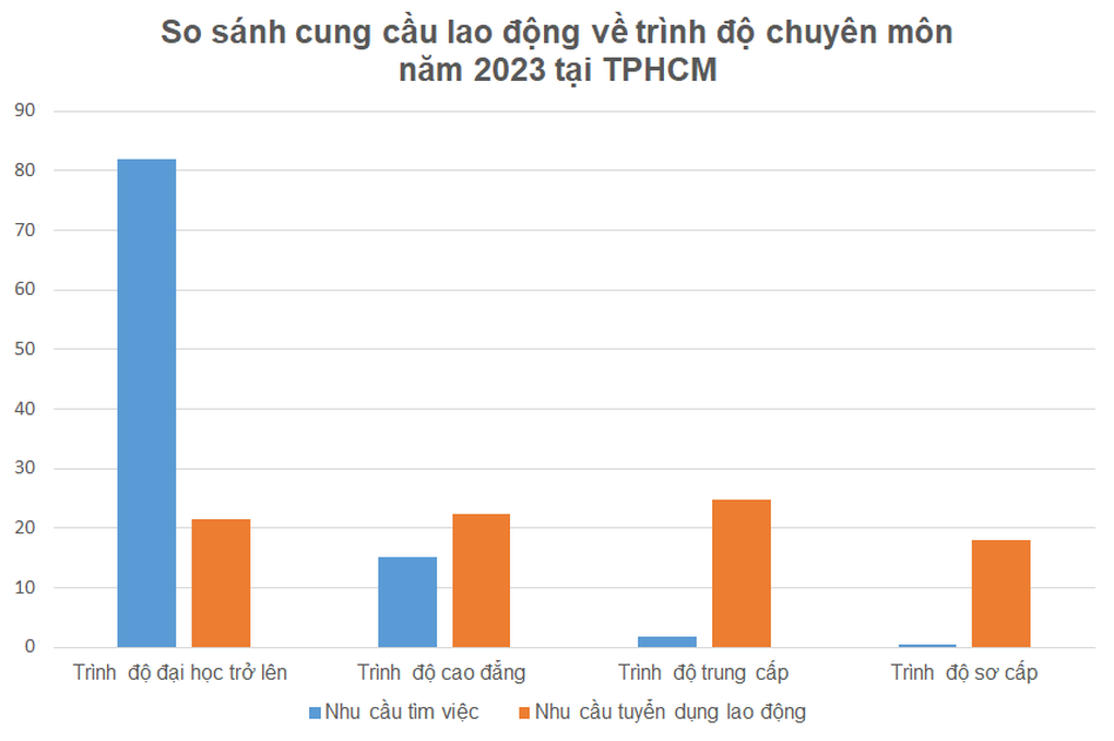 82% người tìm việc có trình độ đại học trở lên - 3