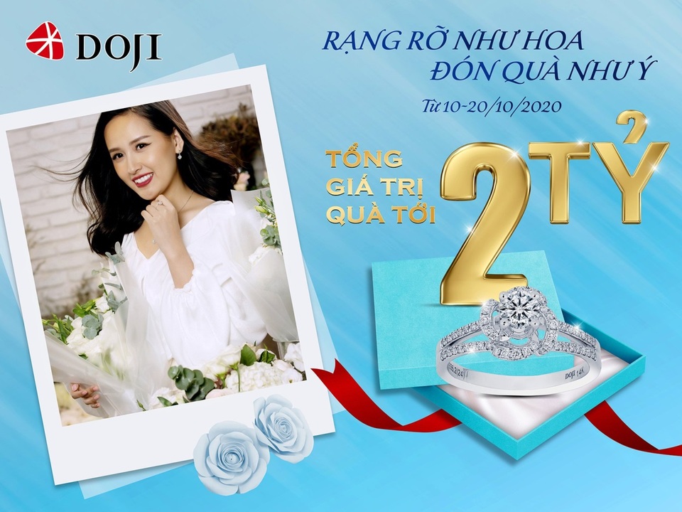 DOJI gửi tặng khách hàng hàng ngàn ưu đãi dịp 20/10 - 3 DOJI gửi tặng khách hàng hàng ngàn ưu đãi dịp 20/10 - 3