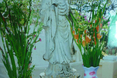 Tượng Phật vớt từ biển Dinh Cô được “thủy táng” năm 2008