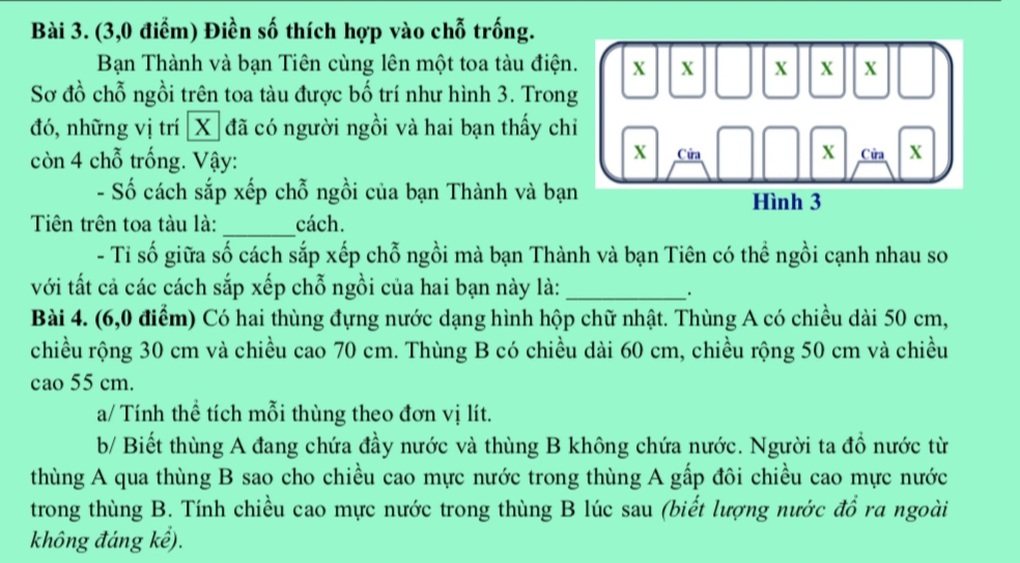 សំណួរស្ទង់មតិសម្រាប់ការចូលរៀនថ្នាក់ទី៦នៅសាលាក្តៅក្នុងទីក្រុង Thu Duc - ១១ Đề khảo sát vào lớp 6 các trường hot ở TP Thủ Đức - 11