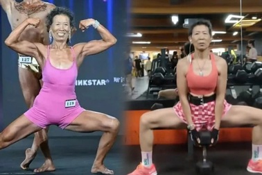 Bà cụ 71 tuổi có cơ bụng 6 múi, giành giải cao ở cuộc thi thể hình