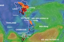 Áp thấp nhiệt đới hình thành, hướng về đất liền nước ta