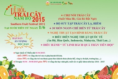  Độc đáo lễ hội trái cây Nam Bộ 2015