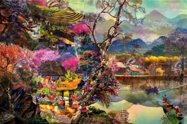 Nữ họa sĩ kể tình yêu đất nước qua tranh vải