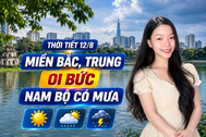 Thời tiết 12/8: Miền Bắc, Trung tiếp tục oi bức, Nam Bộ có mưa