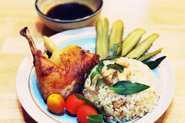 Cơm gà chiên giòn cực ngon