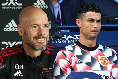 C.Ronaldo bực mình vì động thái của HLV Ten Hag