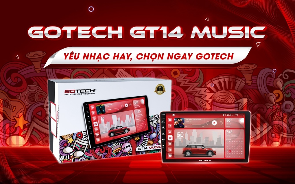 Ra mắt màn hình ô tô GOTECH GT14 Music thế hệ mới - 1