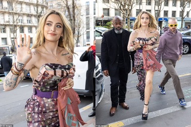 Con gái Michael Jackson diện váy gợi cảm khoe loạt hình xăm