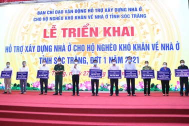 Sóc Trăng triển khai xây hơn 800 căn nhà cho hộ nghèo khó khăn về nhà ở