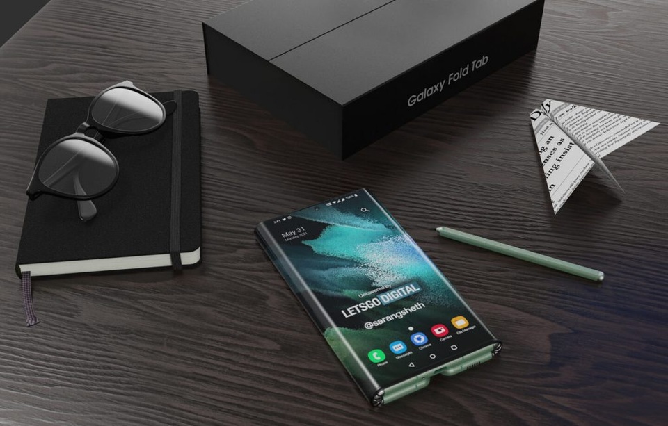 Lộ thiết kế máy tính bảng màn hình gập 3 độc đáo của Samsung - 11 Lộ thiết kế máy tính bảng màn hình gập 3 độc đáo của Samsung - 11
