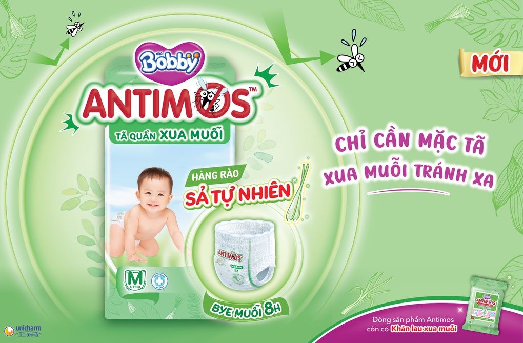 Bobby ra mắt sản phẩm tã quần và khăn lau xua muỗi - 1 Bobby ra mắt sản phẩm tã quần và khăn lau xua muỗi - 1