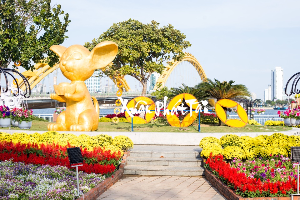 Rộn ràng du xuân sớm ở đường hoa Tết Đà Nẵng - 2 Rộn ràng du xuân sớm ở đường hoa Tết Đà Nẵng - 2