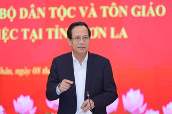 Bộ trưởng Bộ Dân tộc và Tôn giáo làm việc với tỉnh Sơn La