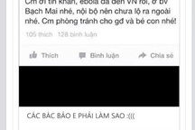 Mạng xã hội tung tin Việt Nam có bệnh nhân nhiễm Ebola