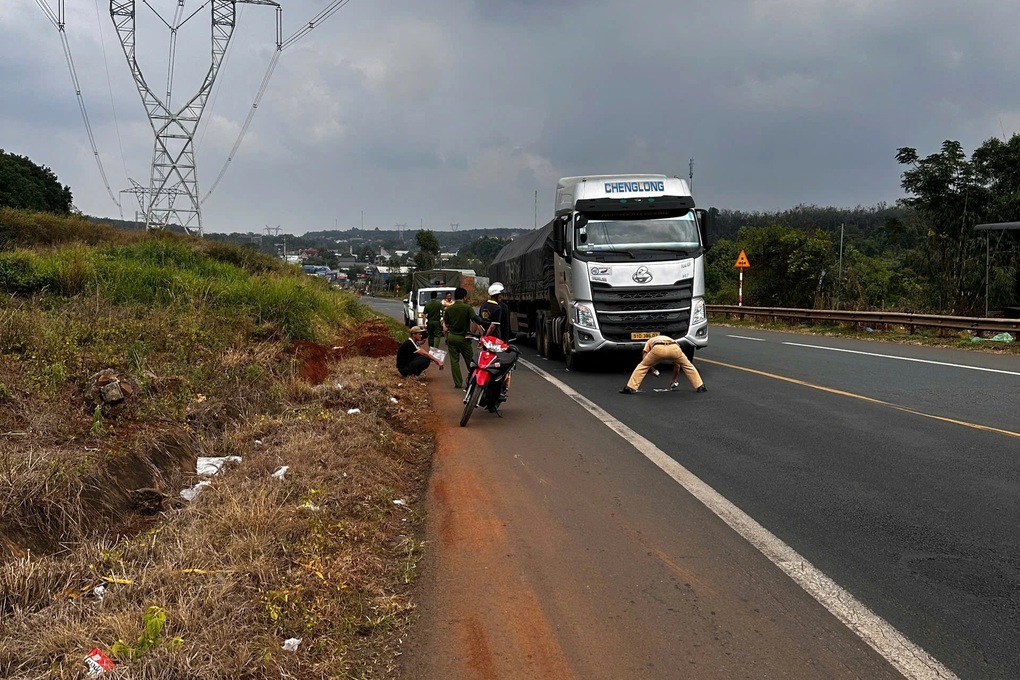 Đôi nam nữ bị xe tải cán thương vong ở Đồng Nai - 1