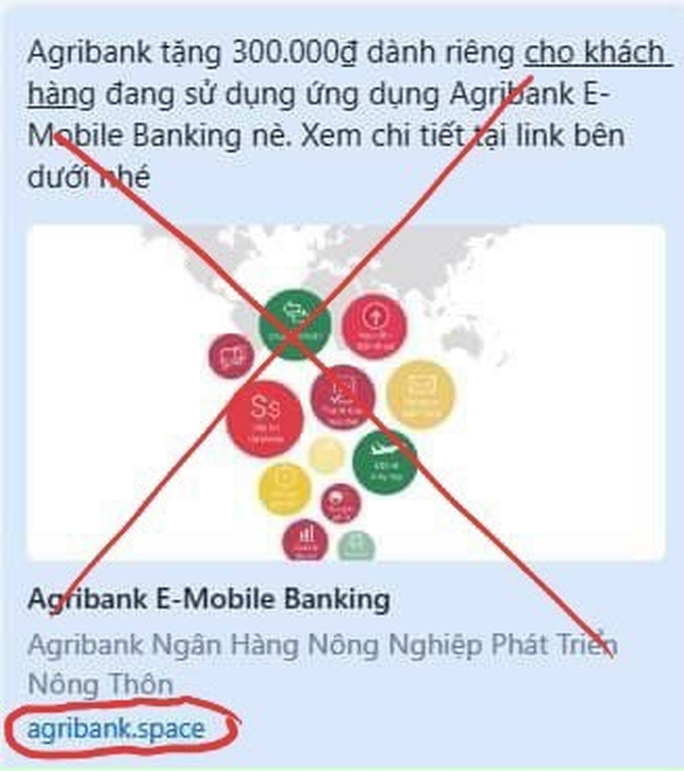 Agribank khuyến cáo khách hàng trước các thủ đoạn lừa đảo đánh cắp thông tin thông qua các trang điện tử giả mạo - 1 Agribank khuyến cáo khách hàng trước các thủ đoạn lừa đảo đánh cắp thông tin thông qua các trang điện tử giả mạo - 1