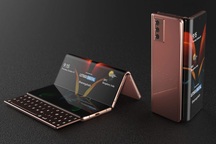 Độc đáo ý tưởng smartphone màn hình gập với bàn phím trượt của Samsung