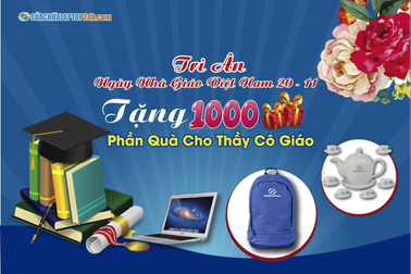 “Tuần lễ vàng 20/11” sửa chữa Laptop 24h tặng 1.000 phần quà tri ân thầy cô giáo