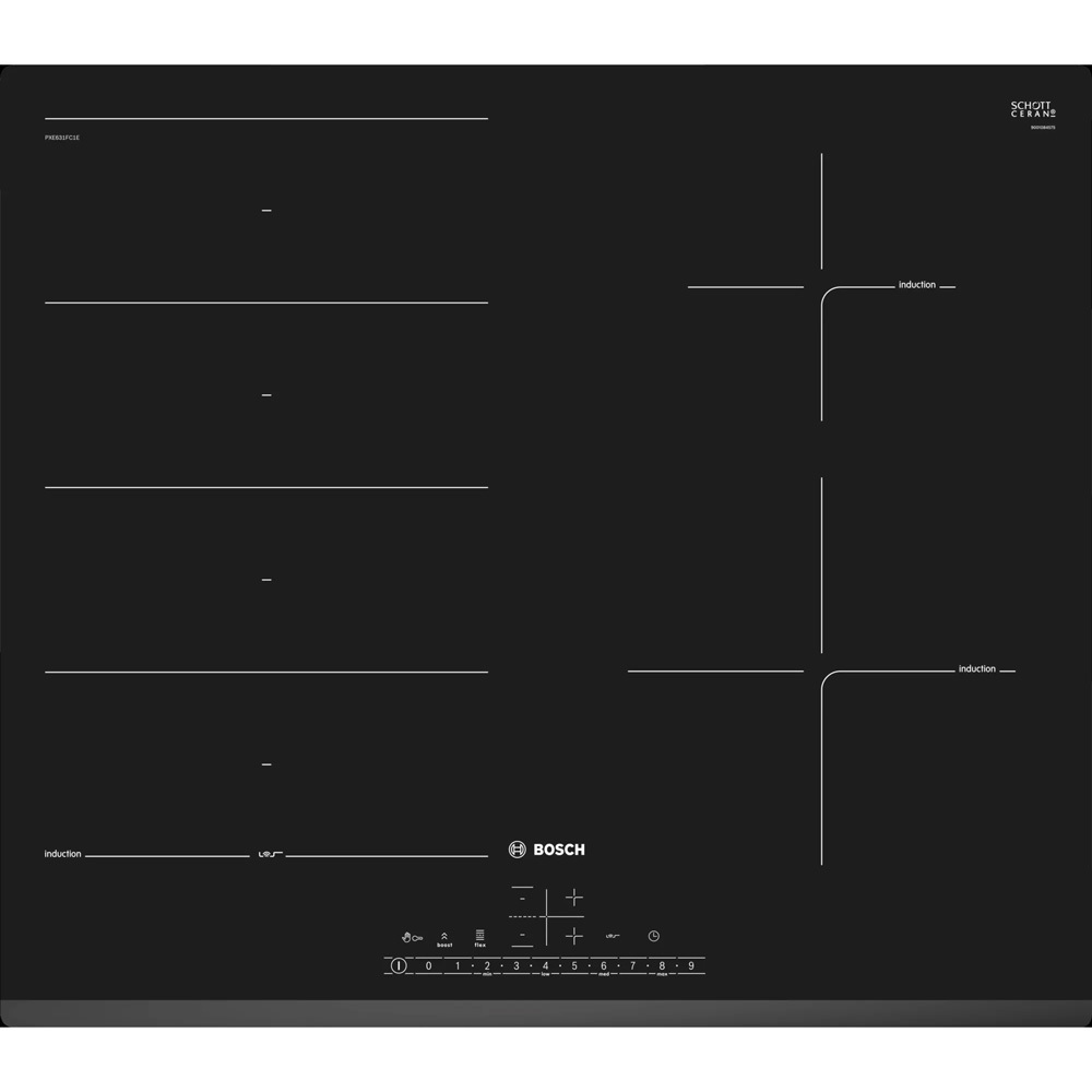 GIÁ SỐC: Bếp từ âm 4 vùng nấu Bosch PXE631FC1E giá chỉ 16 triệu đồng