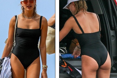 Tình cũ của Justin Bieber bốc lửa trên biển