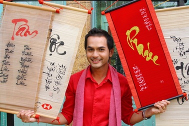 Đức Tiến đón Tết xa vợ