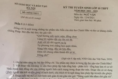 Hà Nội: "Tri thức làm nên giá trị con người" vào đề thi Ngữ văn lớp 10