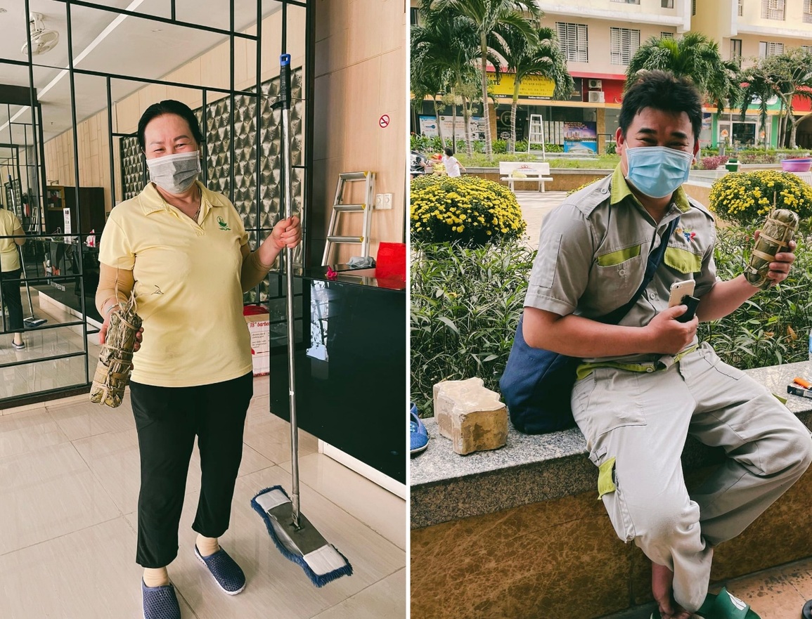 Dân chung cư quây quần gói bánh chưng, cắm trại luộc bánh xuyên đêm ở TPHCM - 9 Dân chung cư quây quần gói bánh chưng, cắm trại luộc bánh xuyên đêm ở TPHCM - 9
